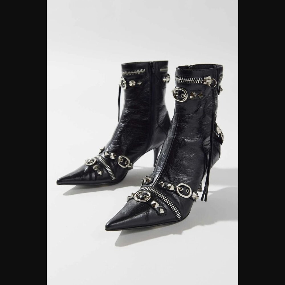 Jeffrey Campbell Alt-Rock Ankle Boot Balenciaga Cagole Punk Rock Style